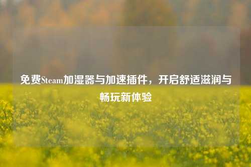 免费Steam加湿器与加速插件,开启舒适滋润与畅玩新体验