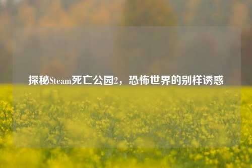 探秘Steam死亡公园2,恐怖世界的别样诱惑