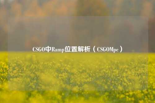 CSGO中Ramp位置解析（CSGOMpc）
