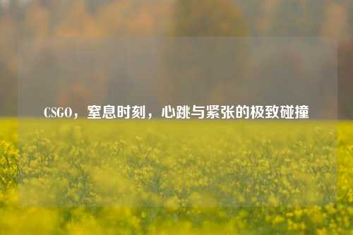 CSGO,窒息时刻,心跳与紧张的极致碰撞
