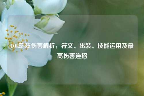 LOL瑞兹伤害解析,符文、出装、技能运用及最高伤害连招
