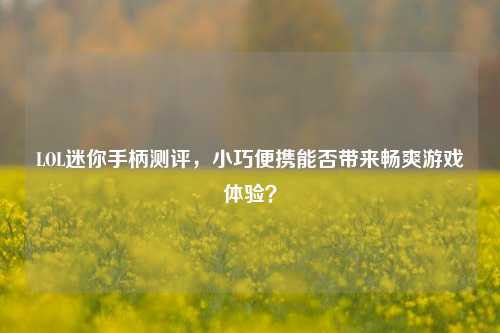 LOL迷你手柄测评,小巧便携能否带来畅爽游戏体验?