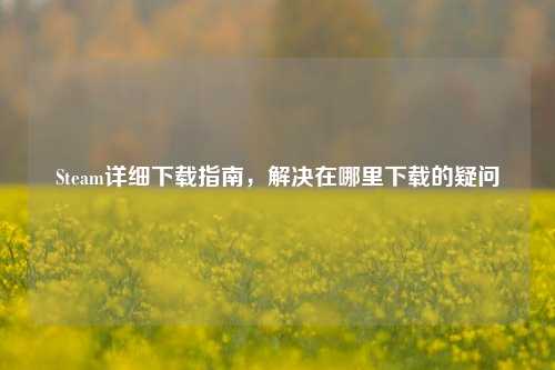 Steam详细下载指南，解决在哪里下载的疑问