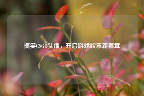 搞笑CSGO头像,开启游戏欢乐新篇章