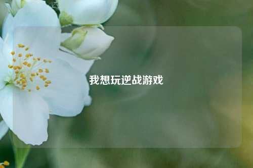 我想玩逆战游戏