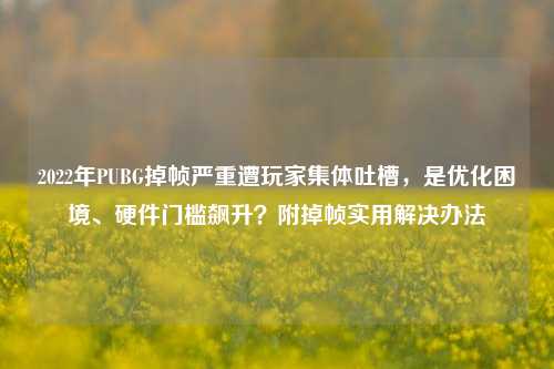 2022年PUBG掉帧严重遭玩家集体吐槽,是优化困境、硬件门槛飙升?附掉帧实用解决办法