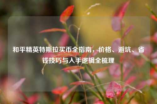和平精英特斯拉买币全指南,价格、避坑、省钱技巧与入手逻辑全梳理