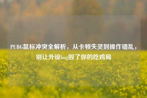 PUBG鼠标冲突全解析，从卡顿失灵到操作错乱，别让外设bug毁了你的吃鸡局