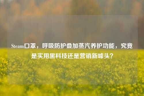 Steam口罩,呼吸防护叠加蒸汽养护功能,究竟是实用黑科技还是营销新噱头?