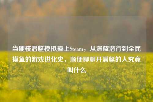 当硬核潜艇模拟撞上Steam,从深蓝潜行到全民摸鱼的游戏进化史,顺便聊聊开潜艇的人究竟叫什么