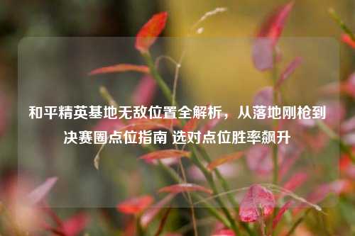 和平精英基地无敌位置全解析,从落地刚枪到决赛圈点位指南 选对点位胜率飙升