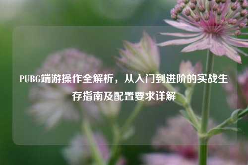 PUBG端游操作全解析,从入门到进阶的实战生存指南及配置要求详解