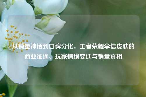 从销量神话到口碑分化,王者荣耀李信皮肤的商业征途、玩家情绪变迁与销量真相