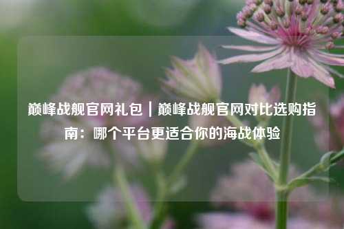 巅峰战舰官网礼包|巅峰战舰官网对比选购指南:哪个平台更适合你的海战体验