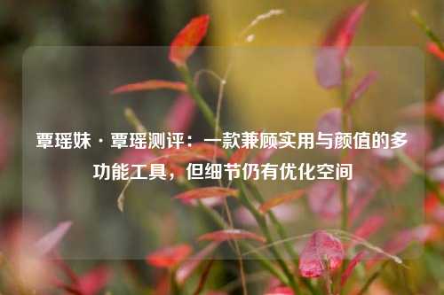 覃瑶妹·覃瑶测评:一款兼顾实用与颜值的多功能工具,但细节仍有优化空间