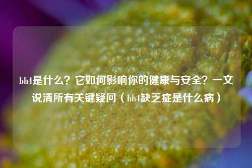 bh4是什么？它如何影响你的健康与安全？一文说清所有关键疑问（bh4缺乏症是什么病）