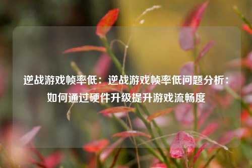 逆战游戏帧率低:逆战游戏帧率低问题分析:如何通过硬件升级提升游戏流畅度